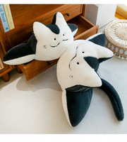 Vente en gros d'oreiller d'animal de mer coussin poupée de raie manta peluche peluche oreiller de couchage cadeau pour enfants