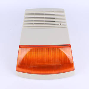 Sirena electrónica de alto decibelio impermeable para exteriores de 128dB al por mayor, luz estroboscópica de seguridad nocturna, sirena estroboscópica - Product Image 1