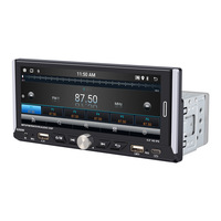 Autoradio Voiture MP5 1 Din avec Écran LCD Capacitif 6,8 Pouces, Lecteur MP3 MP5 FM et Audio Bluetooth