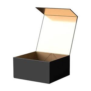 Custom Printing Luxury Cosmetic Magnet Form Insert Rigid Gift <b>Box</b> With Lid Black Magnetic Gift <b>Box</b> for Clothes - Product Image 1
