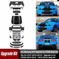 Kit de conversion de pare-chocs avant et arrière style GT500 pour Ford Mustang 2010-2014 avec jupes latérales de capot