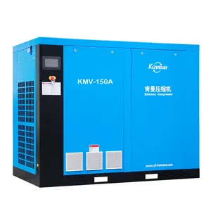Compressor de ar de parafuso de estágio único de acionamento direto industrial resistente baixo niose 110KW 380V com inversor