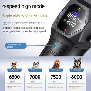 आसान सुरक्षित ट्रिमिंग के लिए एब्स सामग्री और प्रभार्य डिजाइन के साथ पेशेवर कॉर्डलेस कुत्ते बालों की क्लिपर सेट करें - Product Image 5