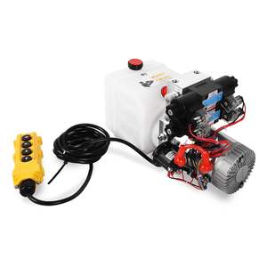 Unité d'énergie hydraulique 4.5 Quart 12V DC Pompe de remorque électrique à double effet Double solénoïde DB Catégorie de produit Pompes hydrauliques - Product Image 5