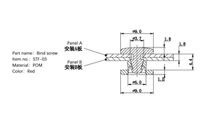 Nhà Máy bán hàng trực tiếp New Chất lượng cao POM chất kết dính Vít bộ <span class=keywords><strong>Snap</strong></span> khóa ràng buộc bài viết đinh tán cho Album ảnh - Product Image 4