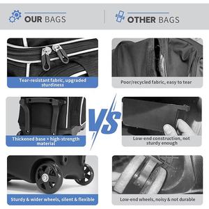 <span class=keywords><strong>Sac</strong></span> de <span class=keywords><strong>bowling</strong></span> à 2 boules avec logo personnalisé Sports Gym Double Ball Roller avec roues pour chaussures de <span class=keywords><strong>bowling</strong></span> et accessoire - Product Image 2