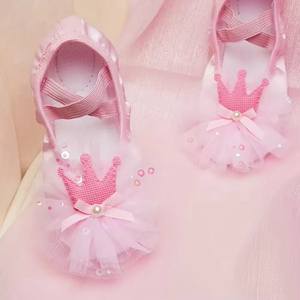 <span class=keywords><strong>2023</strong></span> belle princesse semelle souple Ballet danse chaussure enfants chat griffe Satin ballerine exercices chaussures Ballet pantoufles pour les filles - Product Image 4