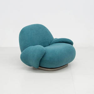 Fauteuil paresseux moderne pour influenceurs, style loisirs simple, fauteuil en bouclettes, style crème mignon, fauteuil individuel pour salon et chambre - Product Image 2