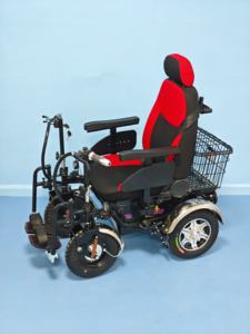 <span class=keywords><strong>Fauteuil</strong></span> <span class=keywords><strong>roulant</strong></span> électrique tout-terrain à double poignée à moteur différentiel haute puissance pour équipement de réadaptation - Product Image 3