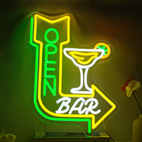 NOS acrylique enseigne au néon flèche boisson monstre enseigne au néon fête Restaurant Club Art décoration murale centre commercial bar boutique enseigne au néon personnalisé