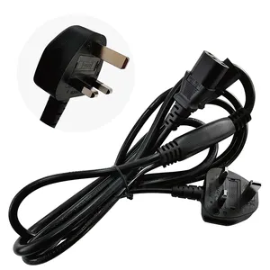 चीन उच्च गुणवत्ता वाले केबल <span class=keywords><strong>13a</strong></span> 1 मीटर 1.5 मीटर 1.8 मीटर 2 मीटर 3 एसी प्लग ब्रिटश 3 पिन यूके पावर सप्लाई कॉर्ड केबल - Product Image 1