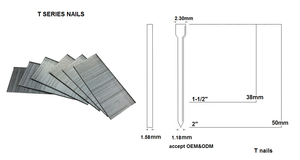 Large tapisserie <span class=keywords><strong>d</strong></span>'<span class=keywords><strong>ameublement</strong></span> argentée en fonte de fer galvanisé <span class=keywords><strong>d</strong></span>écoré canapé droit calibre 16 clous pour pistolet T50 Brad T clous pour pistolet à clous - Product Image 3