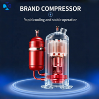 Moteur de refroidisseur industriel à vis refroidi par air 60-120 CV pour compresseur, système de refroidissement personnalisable à haute efficacité pour l'industrie chimique