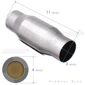 1/2 Piezas de Convertidor Catalítico Universal de 3 Pulgadas (76 mm), Sistemas de Escape de Alto Rendimiento, Acero Inoxidable, Convertidor Catalítico de 3 Pulgadas - Product Image 5