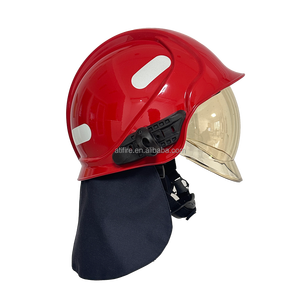 خوذة رجال الإطفاء الأوروبي CE EN443 en396 معدات إطفاء معتمدة رخيصة الثمن OEM طائرة إطفاء مكافحة الحرائق بدلة الإنقاذ قبعة صلبة - Product Image 4
