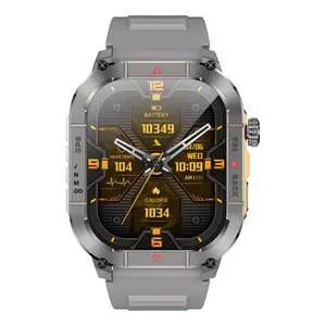 HK84 GPS <span class=keywords><strong>Reloj</strong></span> inteligente para exteriores Pantalla AMOLED con 3ATM Linterna LED resistente al agua Estilo <span class=keywords><strong>deportivo</strong></span> <span class=keywords><strong>Smartwatch</strong></span> para hombres Resistencia a los golpes - Product Image 3