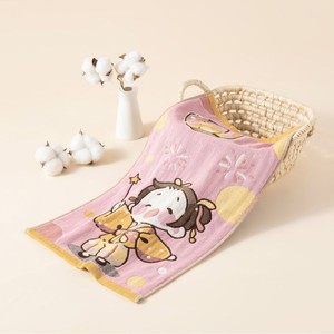 Serviette <span class=keywords><strong>de</strong></span> toilette en gaze jacquard 100 % coton teint en fil, motifs <span class=keywords><strong>de</strong></span> personnages <span class=keywords><strong>de</strong></span> dessins animés écologiques, pour bébés et enfants, vente en gros - Product Image 6