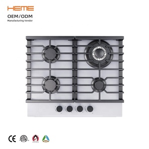 Built-in 4 Burner Gas Cooktop with Electronic Ignition and Glass Surface 220-240V China Manufacturer - Product Image 1