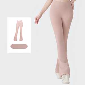 USA Oversea Fashionable Elastic Women Yoga <b>Flare</b> <b>Leggings</b> <b>Flare</b> Pants for Gym Workout Casual Daily and Sports - Product Image 6