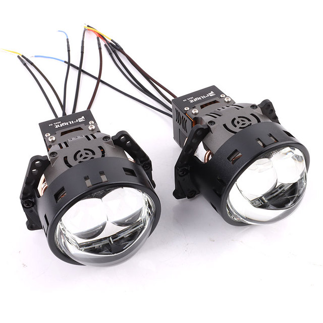 Custom Laser Light Bi Led Projector Lens 3.0 Inch80W 10000LM Double Laser Lens Laser Bi Led Projector Lens for Car Headlight