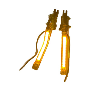 Poignées de frein pour moto/vélo électrique, poignées de frein à tambour avant et arrière, guidons réglables CNC avec clignotants - Product Image 2