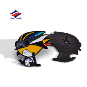 Spilla da bavero in lega di zinco a caldo, regali souvenir, spilla smaltata sportiva personalizzata 3D, spille distintive per Judo, Rugby, Basket, Calcio - Product Image 1