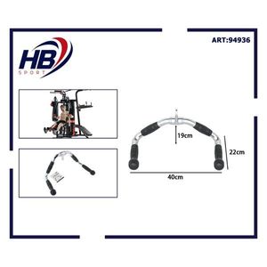 Barra de tracción HB Sport de 40 cm con agarre de espuma para equipo de entrenamiento en casa - Product Image 3