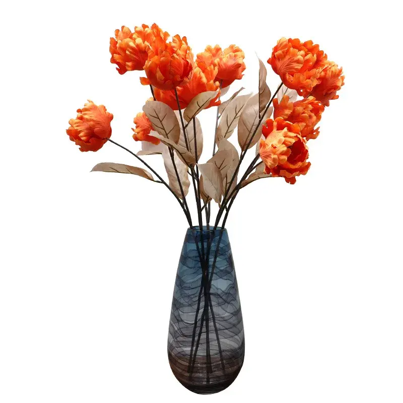 2024 vente chaude en plastique tulipe fleur thai tulipe fleurs artificielles pour table à manger fête de mariage décoration festive