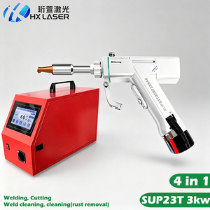 Hxlaser ปืนเลเซอร์4 in 1แบบพกพา23T ปืนเลเซอร์แรงสูง3kW ปืนยิงเลเซอร์สำหรับ Sup 23T ชุดเชื่อมไฟฉาย - Product Image 1