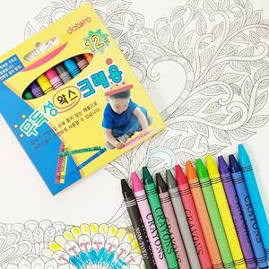 Vente en gros Ensemble <span class=keywords><strong>de</strong></span> crayons <span class=keywords><strong>de</strong></span> <span class=keywords><strong>cire</strong></span> 12 couleurs personnalisés pour enfants, soyeux et lavables - Product Image 2