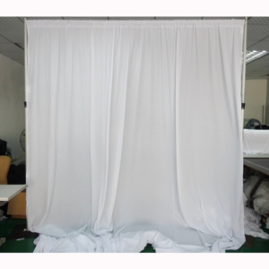 Height adjustable portable white pipe and drape backdrop decoration - Product Image 1