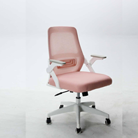 Chaise de bureau exécutive ergonomique moderne en tissu maillé, accoudoirs réglables, deux dispositifs de levage pneumatiques, appuie-tête 2D