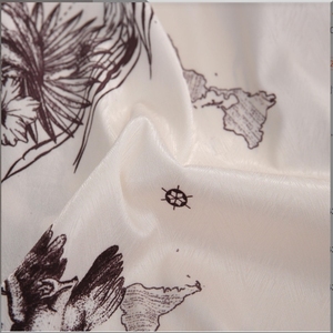 <strong>Women's</strong> Long Sleeved Jungle Deep <strong>Wilderness</strong> Loose and Thin Soft Cool Ice Silk Pajama Set - Product Image 6