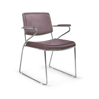 Chaise de bureau en cuir PU italien, vente en gros