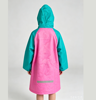 Veste de pluie imperméable en PVC, durable, avec imprimé en plastique PVC, motif d'éléphant mignon, pour une utilisation en extérieur/à l'école