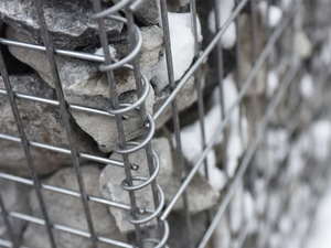 Murs en gabions soudés galvanisés à chaud et revêtus de PVC, panneaux de <span class=keywords><strong>clôture</strong></span> en treillis métallique 2x1x1M avec service de découpe - Product Image 5