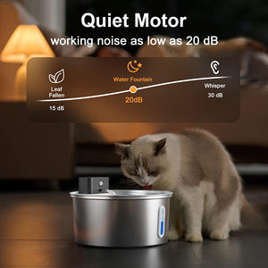 3.2L Stainless Steel Pet Water Dispenser Window Lithium Battery Wireless <b>Cat</b> Water <b>Feeder</b> Cross-Border Use Food - Product Image 4