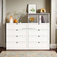 Armoire de rangement en métal moderne à 5 tiroirs sur mesure pour chambre à coucher ou salon Commode élégante en métal