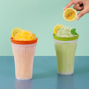 Double-Layer Ice Cream Maker <b>Cup</b> Eco-Friendly Plastic 150ml Capacity DIY Colorful Design for Crafting Icy Slushies <b>Milkshakes</b> - Product Image 1