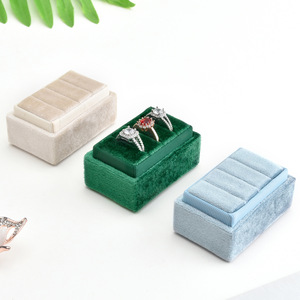 Estuche Pequeño Cuadrado para Joyas, Estuche de Terciopelo Pequeño y Bonito, Estuche para Empaque de Joyas al por Mayor - Product Image 2