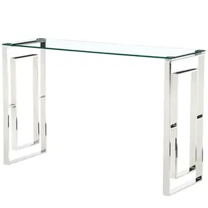 קונסולת שולחן מראה סלון Suppliers-למעלה איכות Custom ארוך קונסולת שולחן בית ריהוט זהב אוכל קונסולת מראה שולחן סלון
