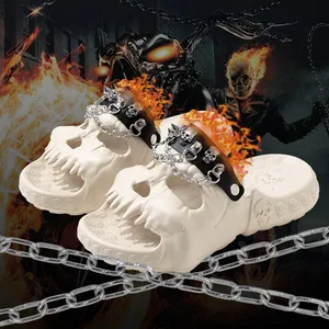 Skull slippers female summer home indoor or outdoor wear personality couple EVA slippers men