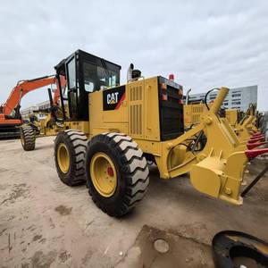 Japón original de segunda mano Caterpillar 140H motoniveladora precio barato usado CAT 140H 140K motoniveladoras medias en Shanghai Yard - Product Image 2