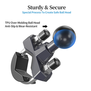 1 inch 25.4mm 1 ''bóng cơ sở u-blot tay lái kẹp gắn đôi bóng Doanh Adapter cho RAM gắn kết B kích thước đôi ổ cắm cánh tay - Product Image 3