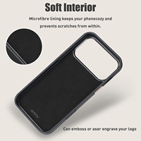 Plaque PC personnalisée avec logo imprimé UV Cadre métallique antichoc avec coque de téléphone vierge magnétique en velours pour iPhone 17 16 15 Pro Max