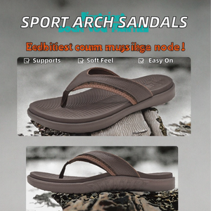 KuaiLu Infradito Sportive da Uomo, Comode con Supporto Ortopedico <span class=keywords><strong>per</strong></span> Arco Plantare, <span class=keywords><strong>per</strong></span> Fascite Plantare, da Esterno, Estive, da Spiaggia, Taglie 7-15 - Product Image 2