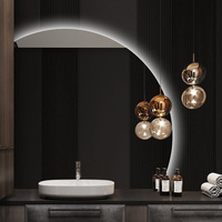 Miroir de Salle de Bain Intelligent et Luxueux avec Éclairage LED, Détection d'Induction, Bluetooth et Anti-Buée