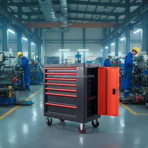 Chariot à outils <span class=keywords><strong>de</strong></span> qualité supérieure en acier thermolaqué, boîte à outils roulante pour garage <span class=keywords><strong>mécanique</strong></span> avec roues - Product Image 1