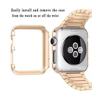 Housse de montre intelligente en métal pour <span class=keywords><strong>Apple</strong></span> <span class=keywords><strong>Watch</strong></span> Series 8 7 6 5 4 <span class=keywords><strong>3</strong></span> 2 1 Housse de protection en <span class=keywords><strong>aluminium</strong></span> - Product Image 3