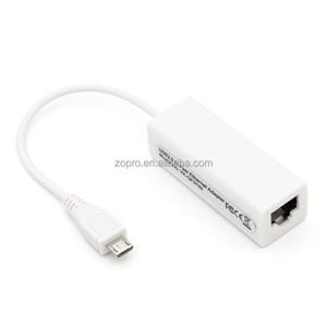 Convertidor de Cable de Red con Cable, Adaptador Ethernet OTG para Panel Plano de Ordenador, Convertidor de Interfaz Micro USB, Tarjeta de Red con Interfaz RJ45 - Product Image 3